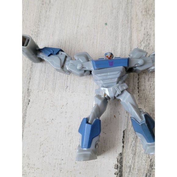 McDonald's Transformer gray robot 2013 Hasbro toy figure - Picture 2 of 5